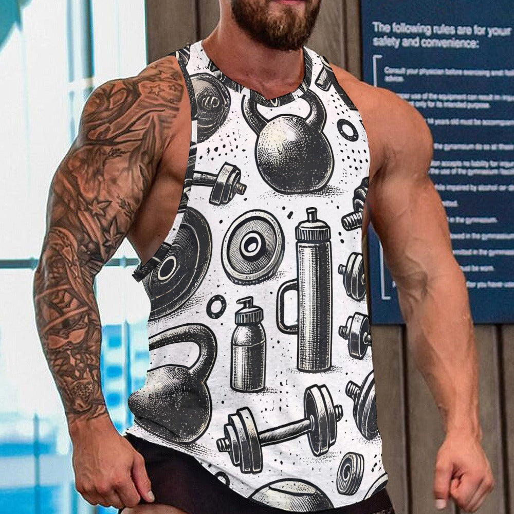 Men's Full print tank top