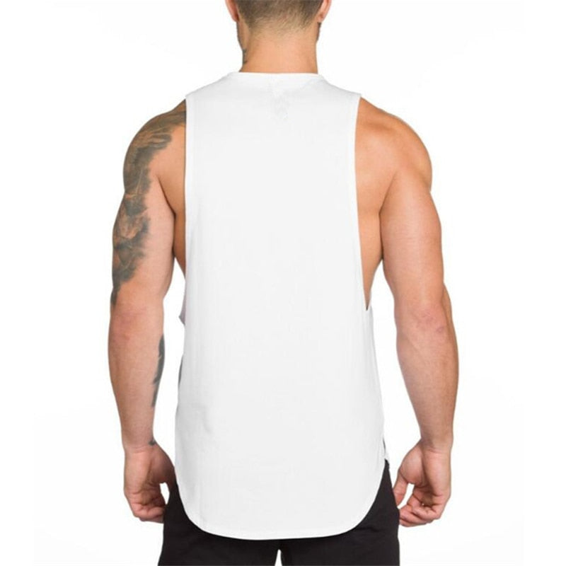 Camiseta sin mangas fitness para hombre