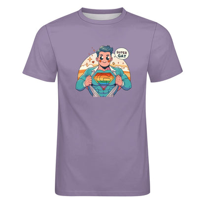 Camiseta de algodón para hombre con estampado frontal