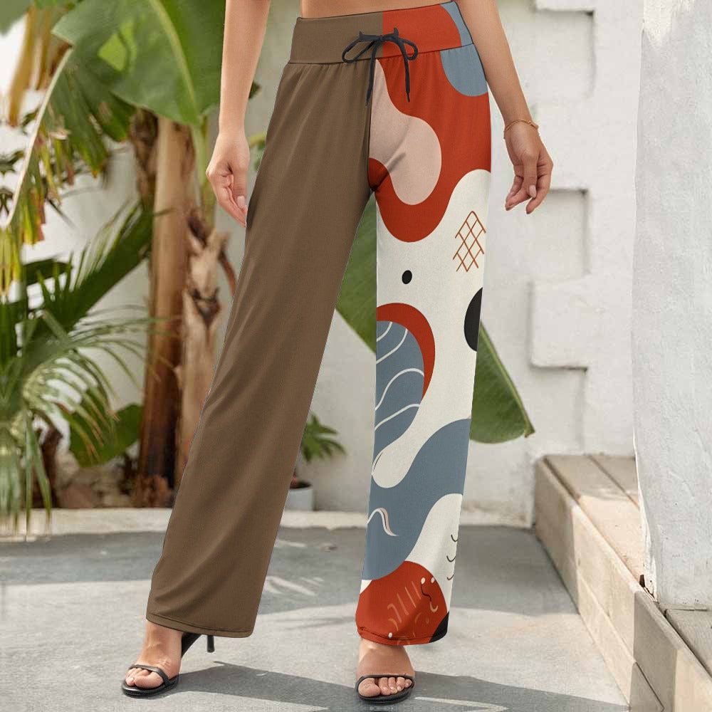 Pantalones anchos de mujer