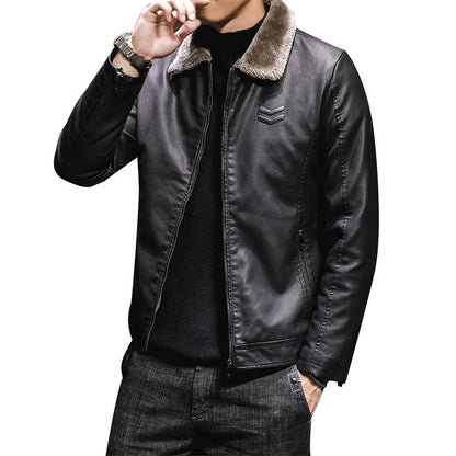 Chaqueta de cuero para hombre