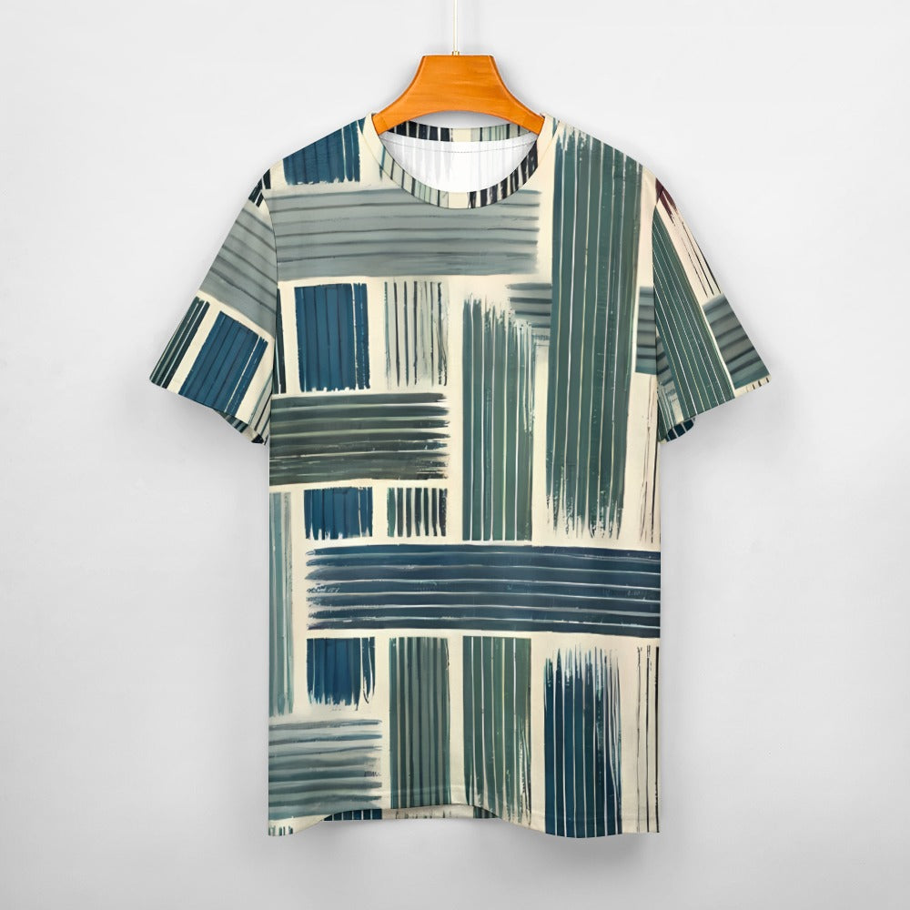 Camiseta de algodón para hombre con estampado completo