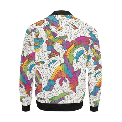 Chaqueta bomber con estampado integral para hombre