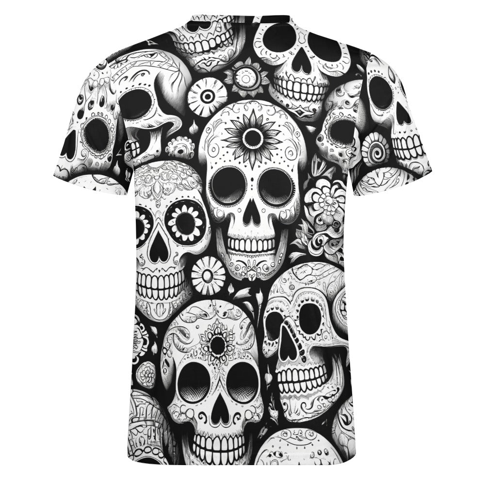 Camiseta de algodón para hombre con estampado completo