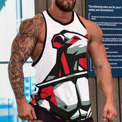 Men's Full print tank top