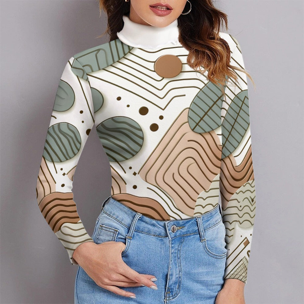 Women's Long Sleeve Lapel Sweater