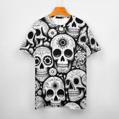 Camiseta de algodón para hombre con estampado completo