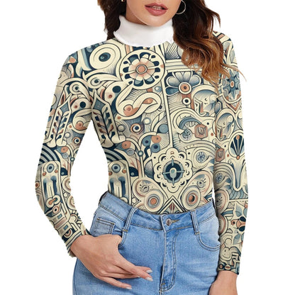 Women's Long Sleeve Lapel Sweater