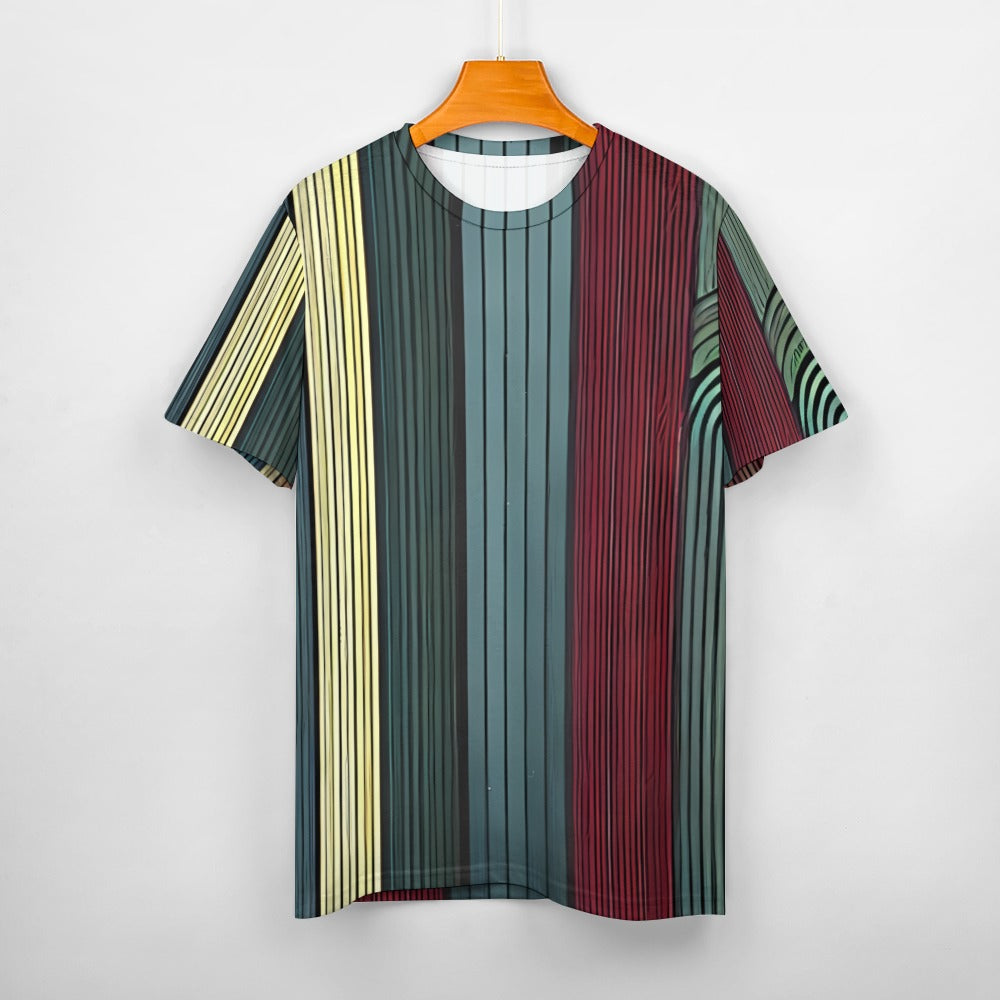 Camiseta de algodón para hombre con estampado completo