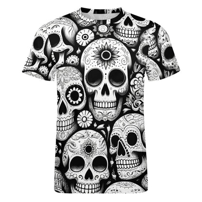 Camiseta de algodón para hombre con estampado completo