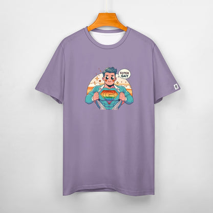 Camiseta de algodón para hombre con estampado frontal