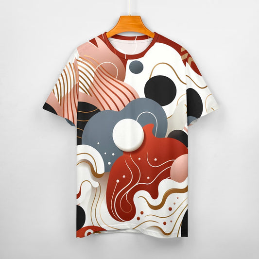 Camiseta de algodón para hombre con estampado completo