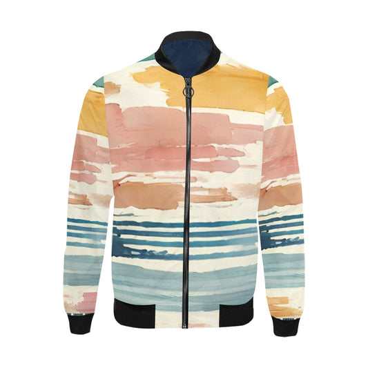 Chaqueta bomber con estampado integral para hombre