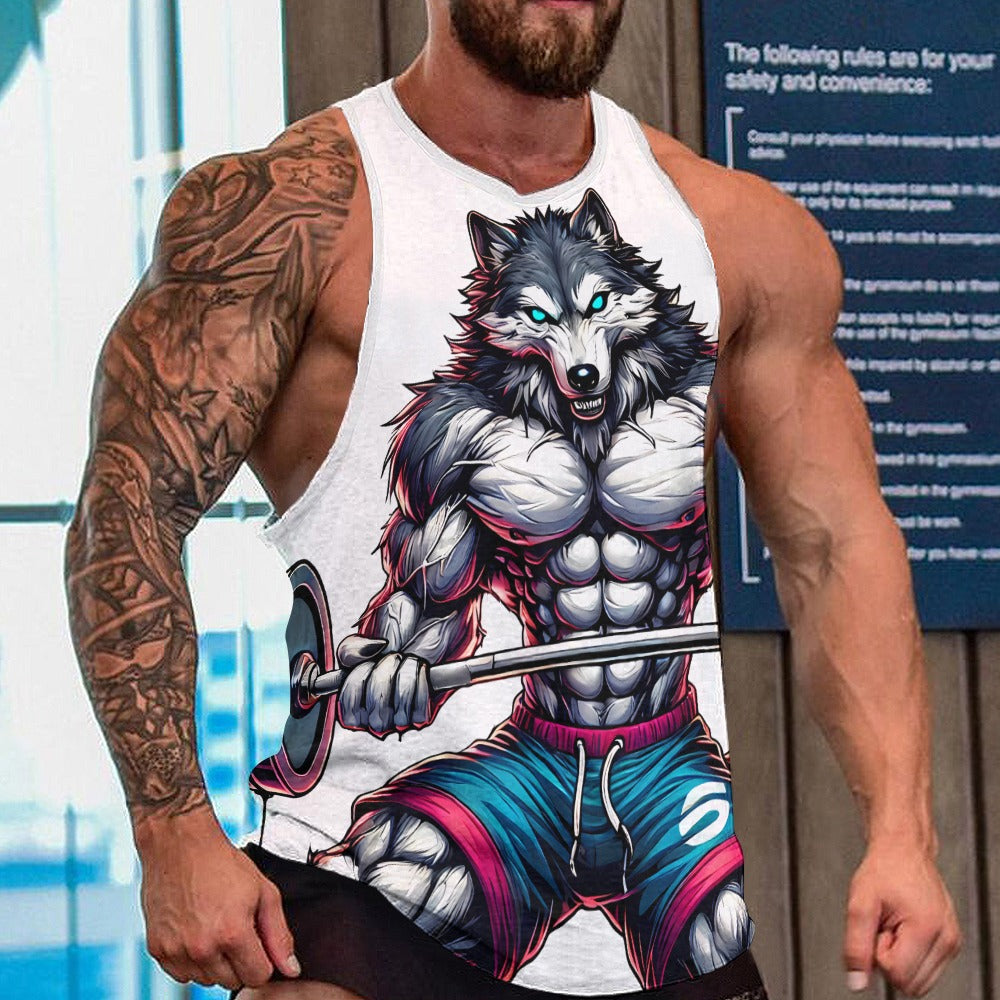 Men's Full print tank top