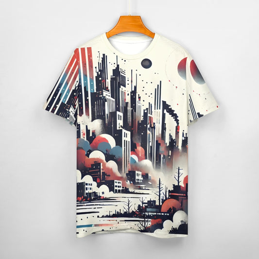 Camiseta de algodón para hombre con estampado completo