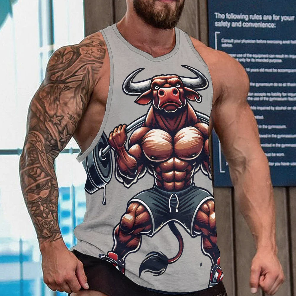 Men's Full print tank top