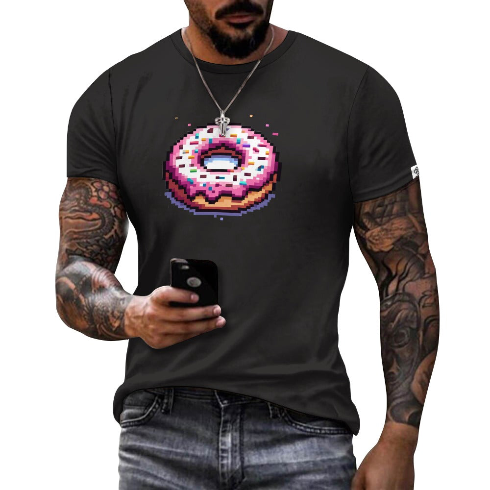 Camiseta de algodón para hombre con estampado frontal