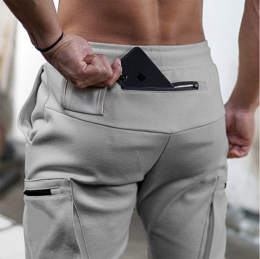 Pantalones de hombre Pantalones elásticos casuales de fitness 