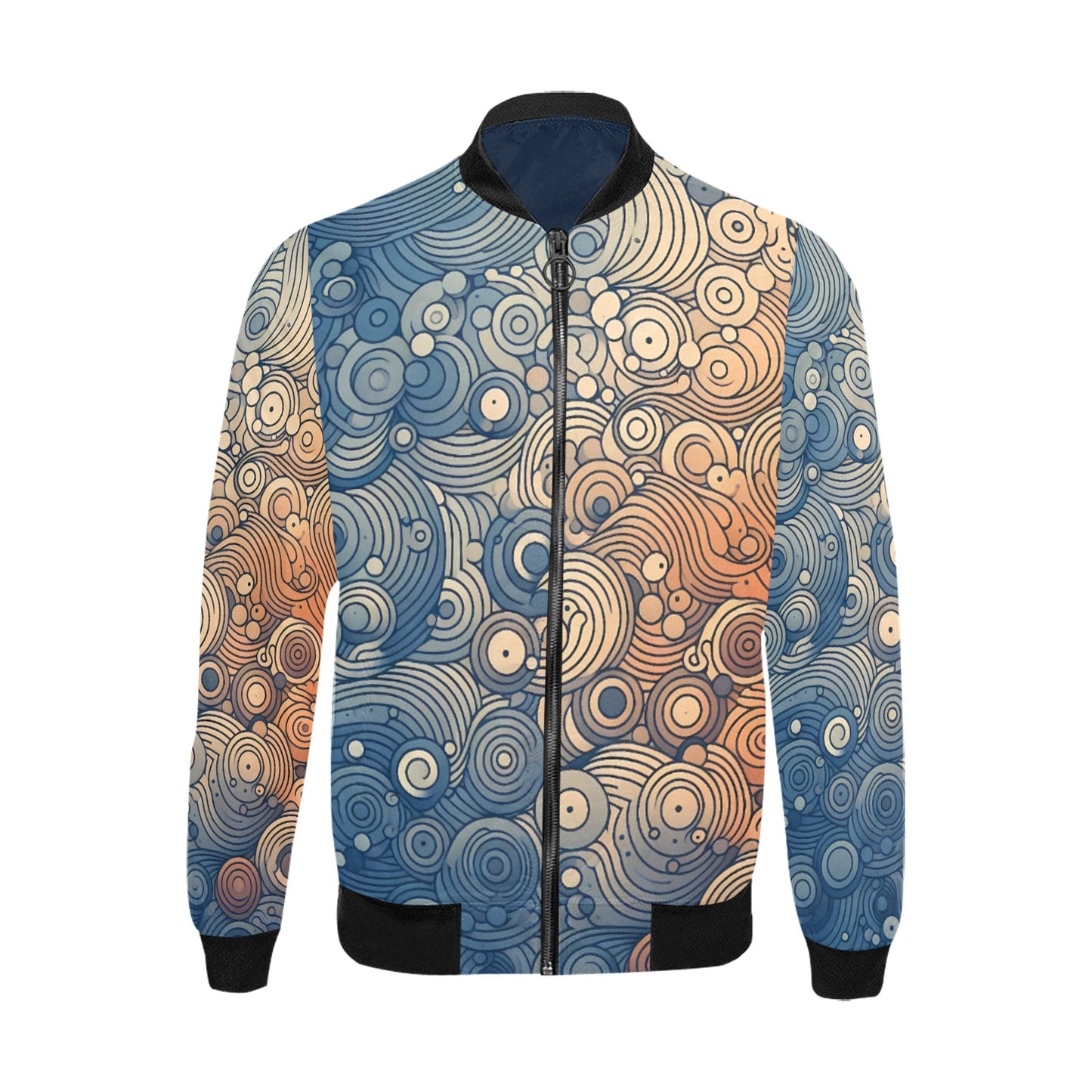 Chaqueta bomber con estampado integral para hombre