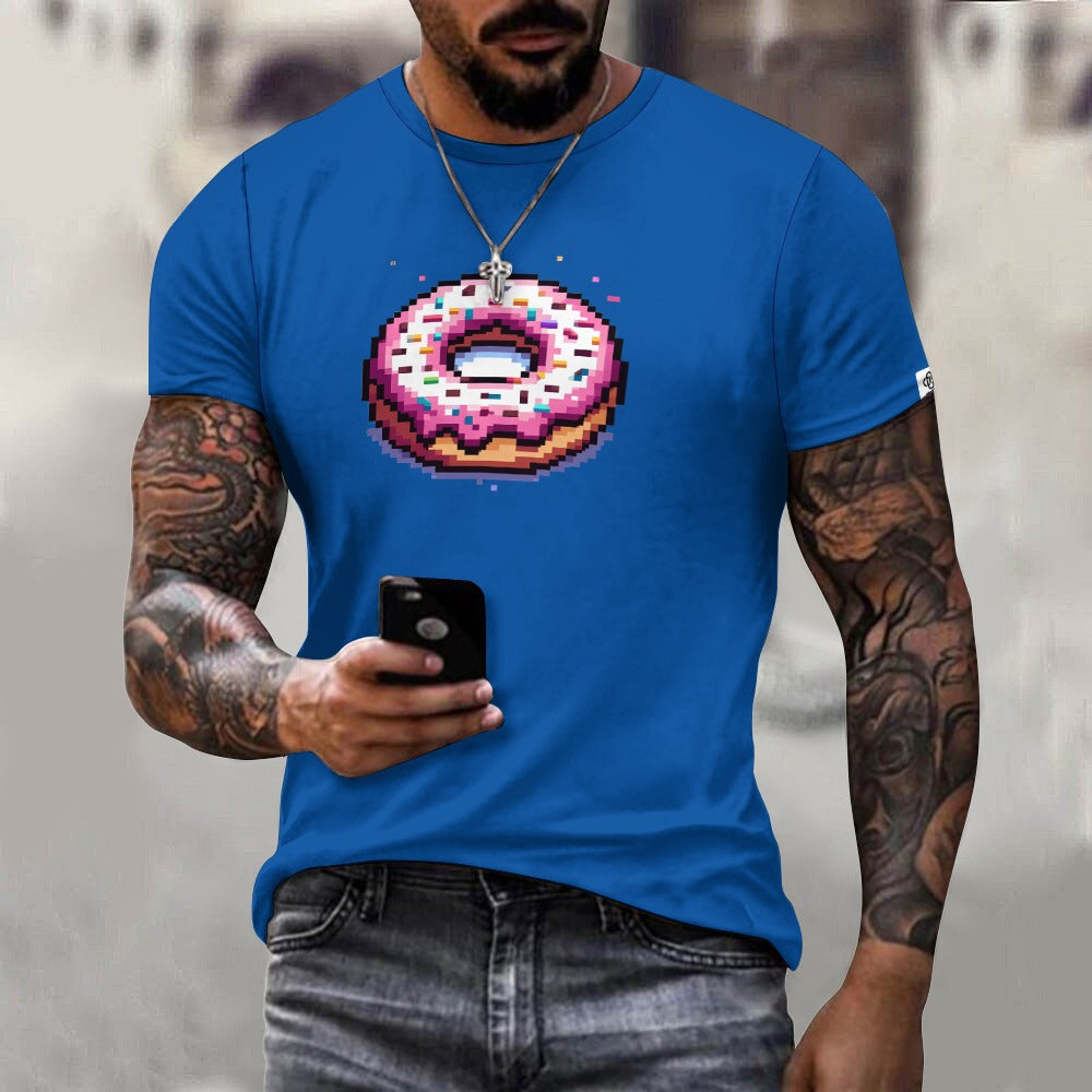 Camiseta de algodón para hombre con estampado frontal