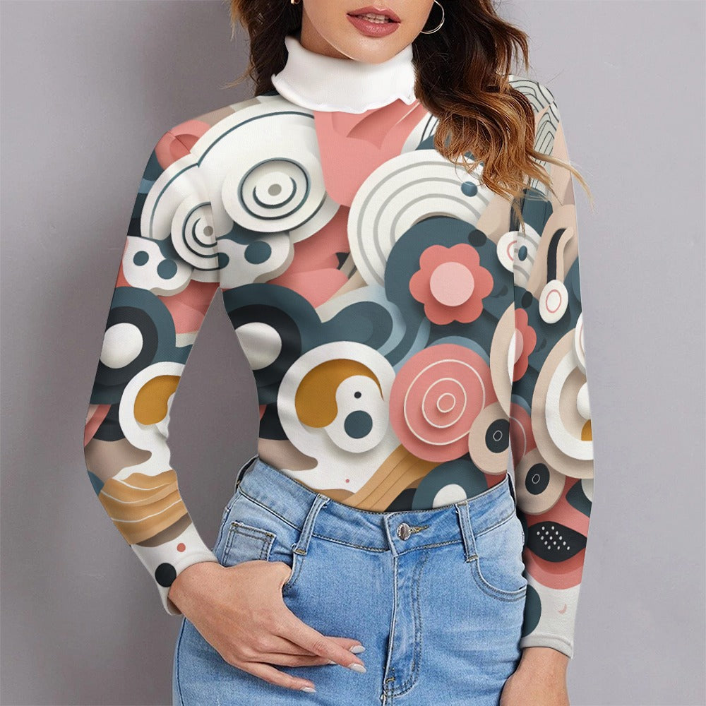 Women's Long Sleeve Lapel Sweater