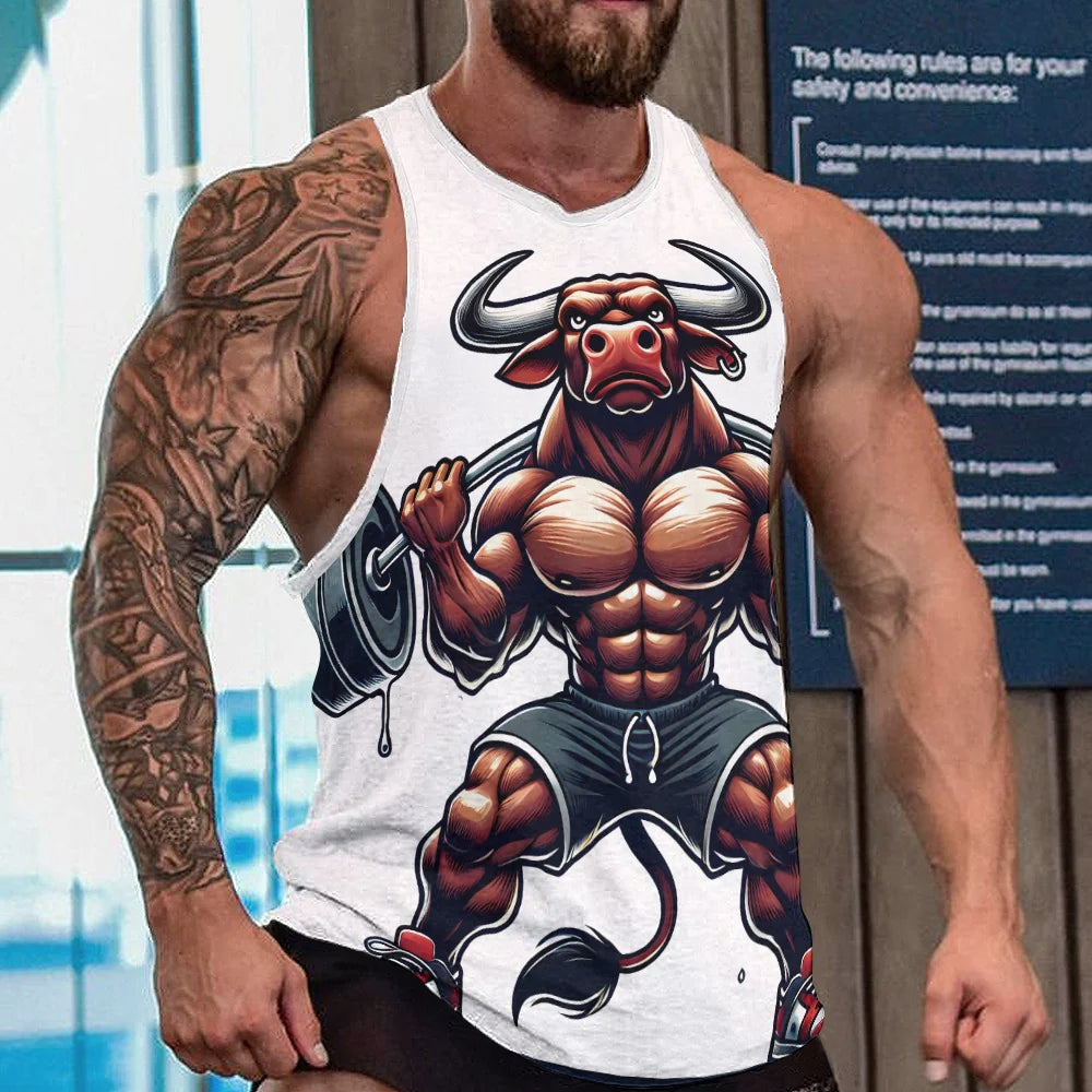 Men's Full print tank top