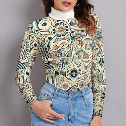 Women's Long Sleeve Lapel Sweater