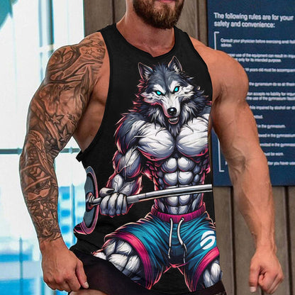 Men's Full print tank top