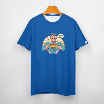 Camiseta de algodón para hombre con estampado frontal