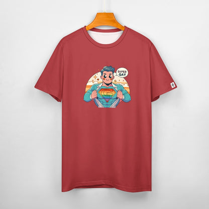 Camiseta de algodón para hombre con estampado frontal