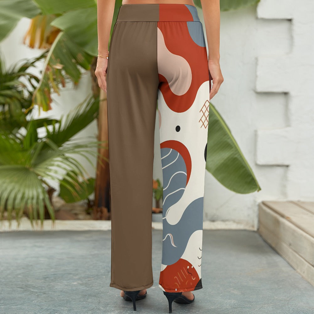 Pantalones anchos de mujer