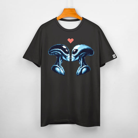 Camiseta de algodón para hombre con estampado frontal