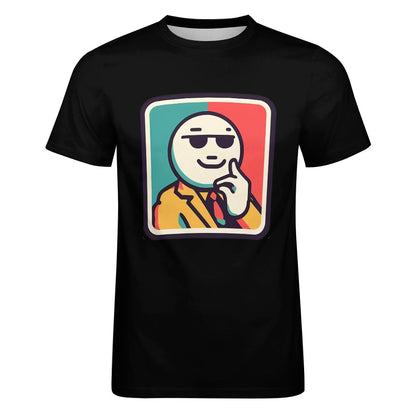 Camiseta de algodón para hombre con estampado frontal