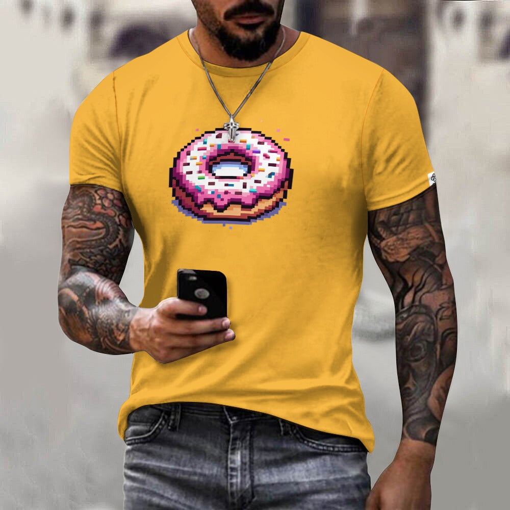 Camiseta de algodón para hombre con estampado frontal