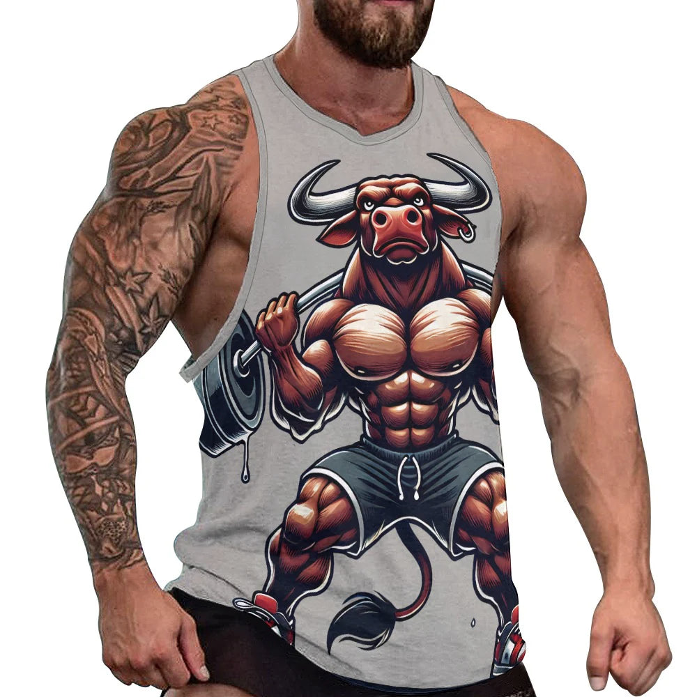 Men's Full print tank top