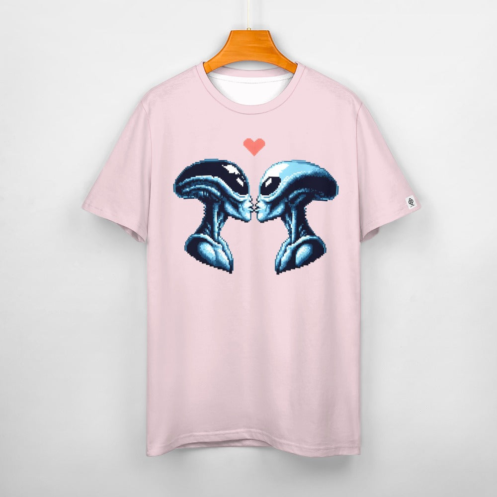 Camiseta de algodón para hombre con estampado frontal