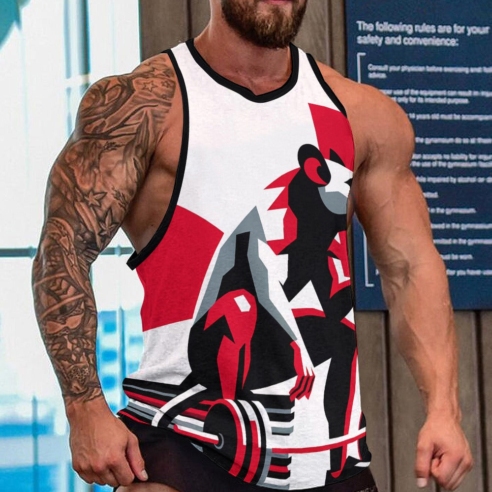 Men's Full print tank top