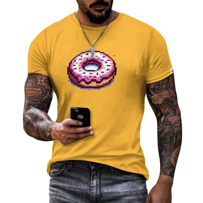 Camiseta de algodón para hombre con estampado frontal