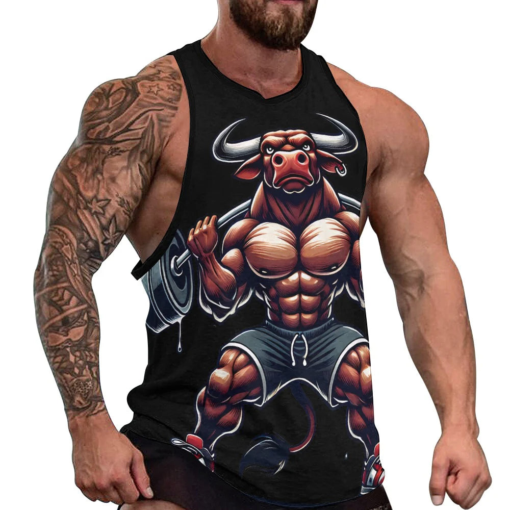 Men's Full print tank top