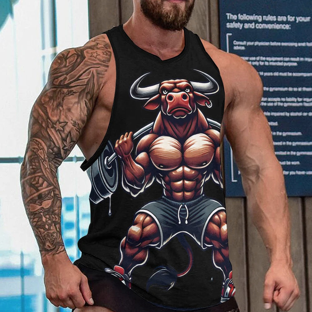 Men's Full print tank top