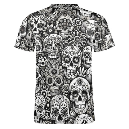 Camiseta de algodón para hombre con estampado completo