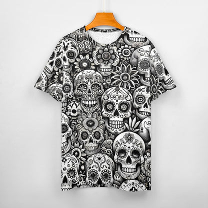 Camiseta de algodón para hombre con estampado completo