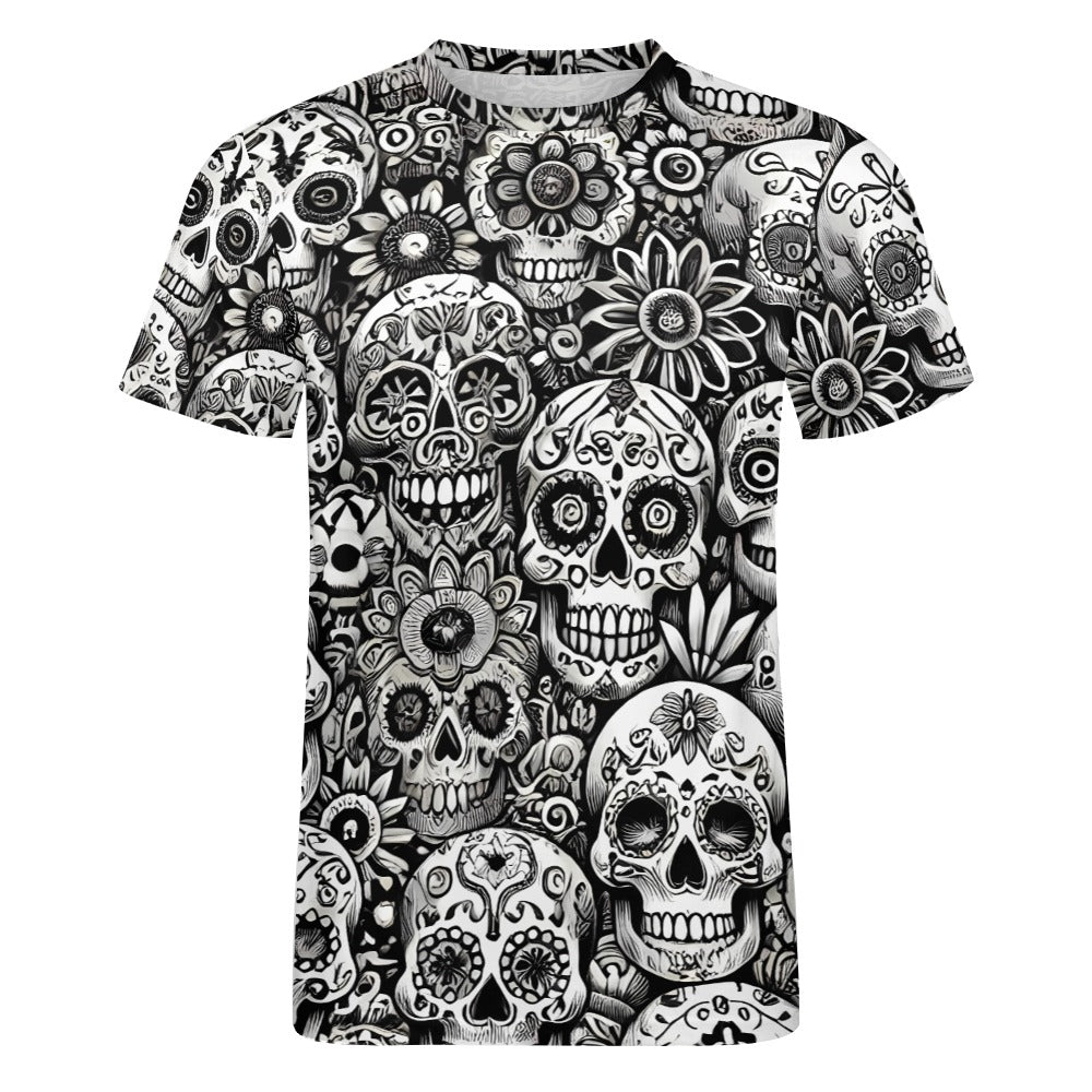 Camiseta de algodón para hombre con estampado completo