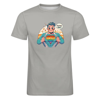 Camiseta de algodón para hombre con estampado frontal