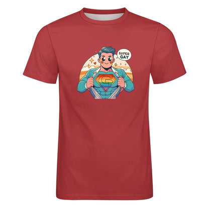 Camiseta de algodón para hombre con estampado frontal