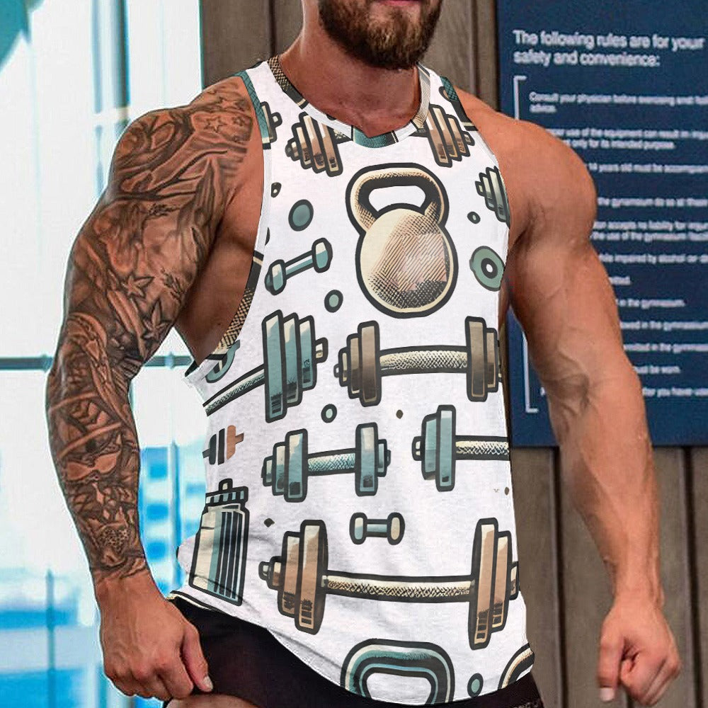 Men's Full print tank top