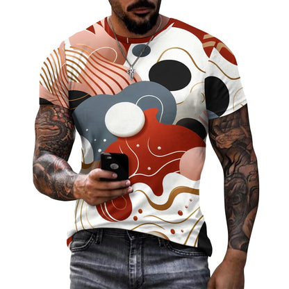 Camiseta de algodón para hombre con estampado completo