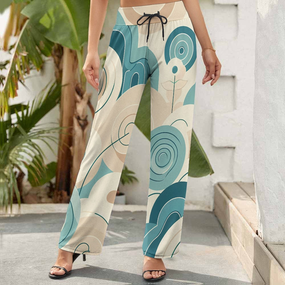 Pantalones anchos de mujer