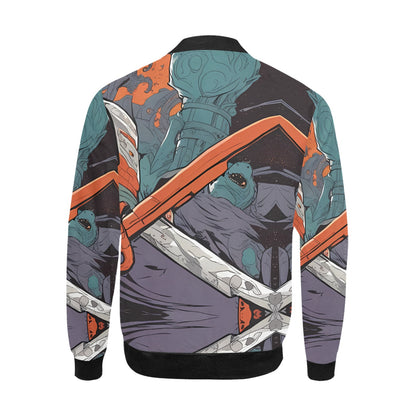 Chaqueta bomber con estampado integral para hombre