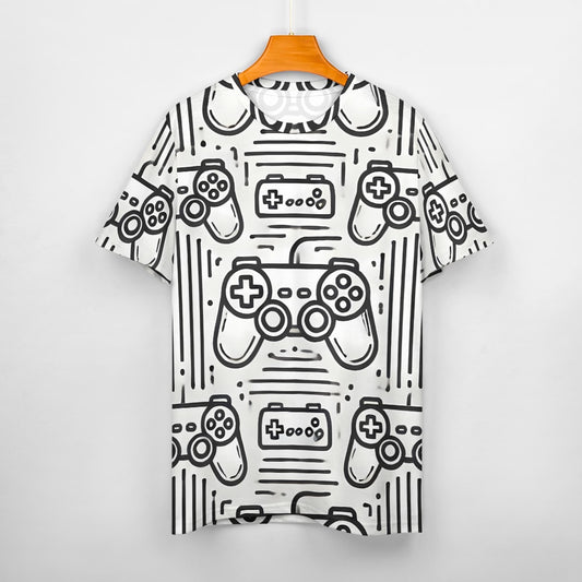 Camiseta de algodón para hombre con estampado completo